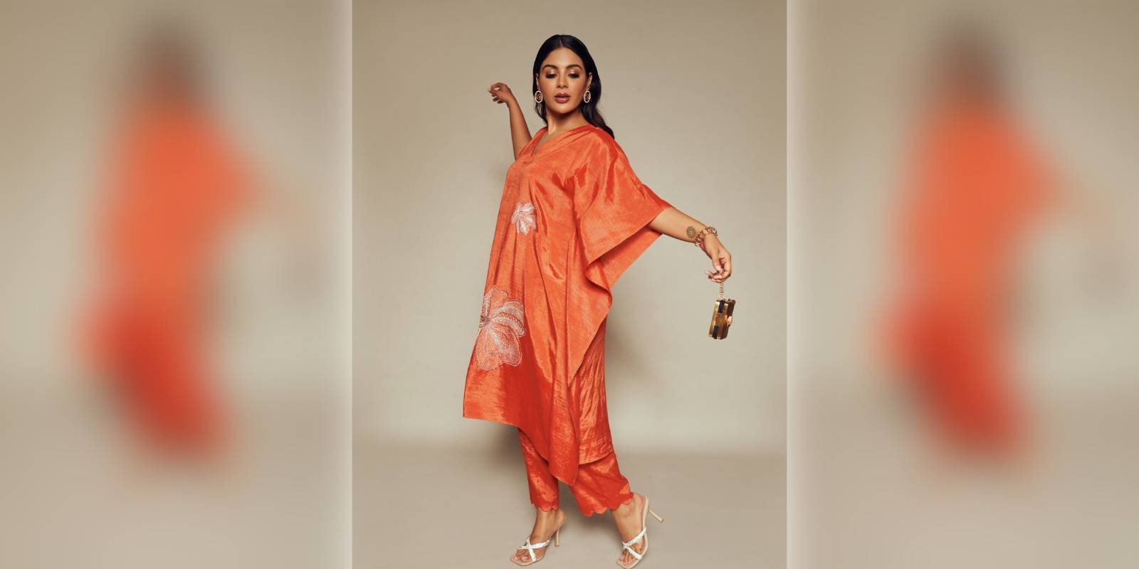 Gallery of actor Samyuktha, who shines in this orange outfit