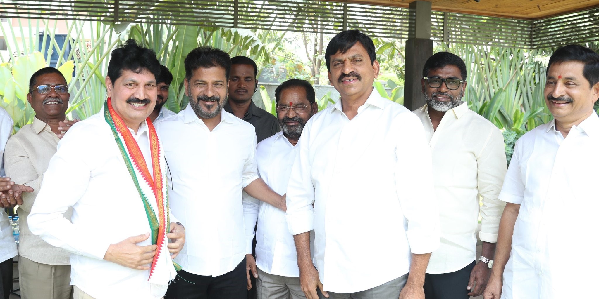Tellam Venkat Rao joined Congress in the presence of Chief Minister Revanth Reddy. (X)
