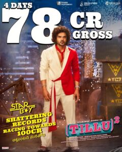 Siddhu Jonnalagadda's Tillu Square grosses ₹78 crore in four days