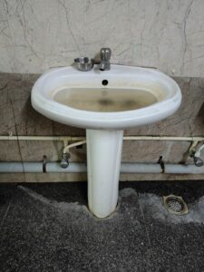 Condition of bathroom at BMCRI girls hostel