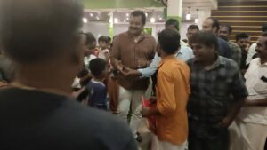 Suresh Gopi during a family meet at Marathakkara. (South First)