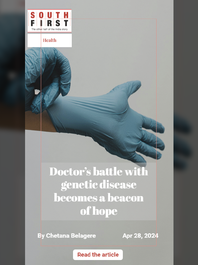 Doctor’s battle with genetic disease becomes a beacon of hope