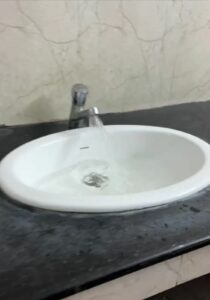 Clogged sink has been repaired and clean water being supplied to the BMCRI girls' hostel.