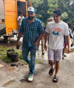 Suvin with Tovino Thomas