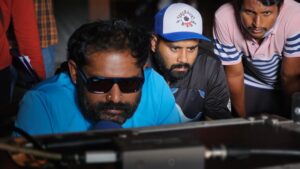 Suvin with director Lal Jr