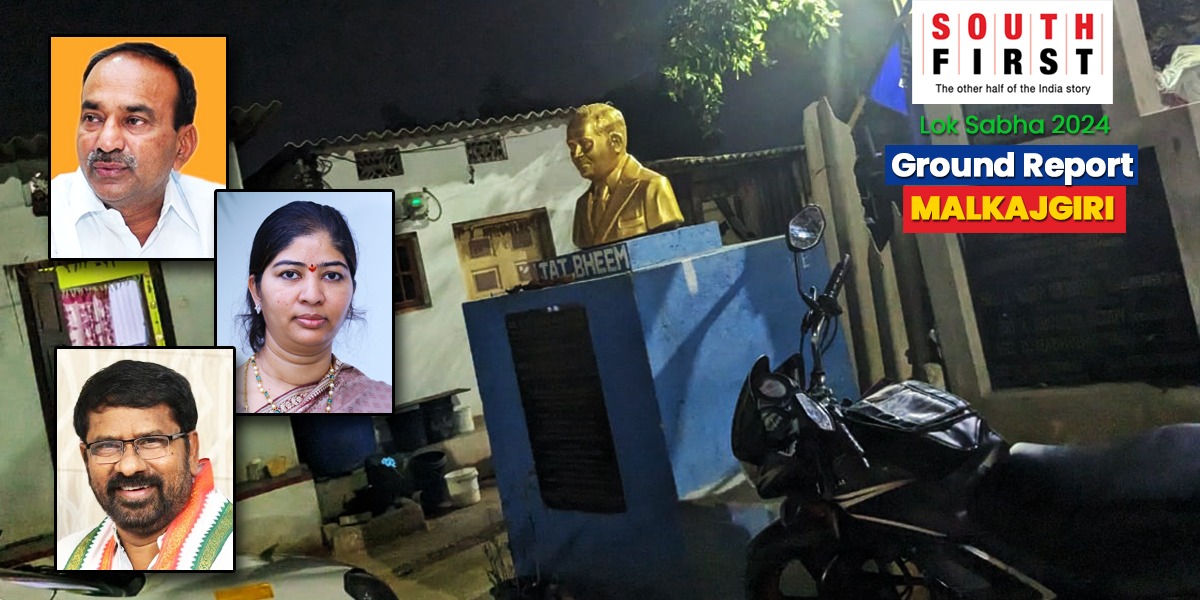 Dr Ambedkar statute in one of the slum